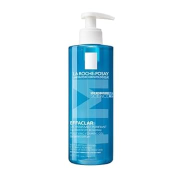 La Roche Posay Effaclar, Gel Detergente Schiumogeno, Per Pelli a Tendenza Acneica, Azione Purificante, Rimuove Sebo e Impurità, Arricchito con Acqua Termale e Zinco, 400 ml