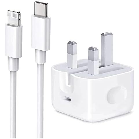 iPhone PD Fast Charger [Apple MFi Certified] 20W Type C Power Block Wall Charger Plug Adapter with 6.6FT USB-C to Lightning Cable Compatible with iPhone 14 13 12 11 X iPad,AirPods Pro (2nd Generation) Cover