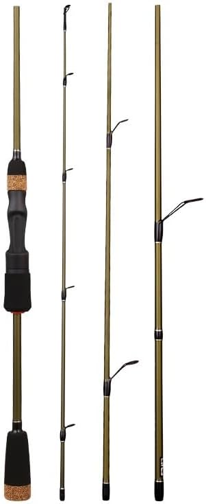 Four Section Lure Pole Straight Handle Portable Fishing Rod Sea