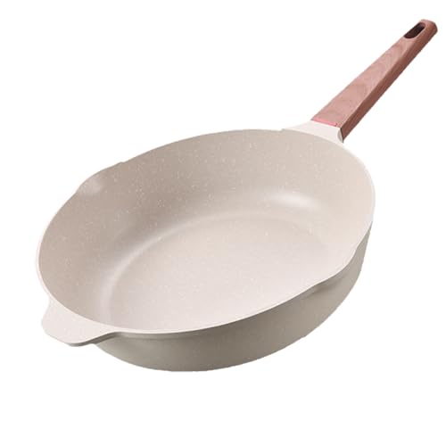 Premium Granite Non-Stick Frying Pan | Reinforced Scratch-Resistant Coating | Induction & Gas Stove Compatible | Healthy Low-Smoke Cooking (pot, 11.8)