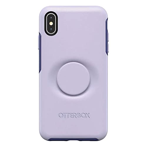 Coque antichoc iPhone XS Max avec PopSockets intégré mauve - 4