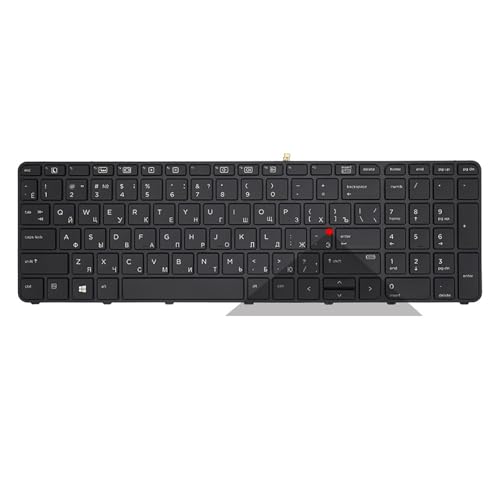 Clavier HP ProBook 650 G3 de remplacement pour réparer les touches usées en version RU