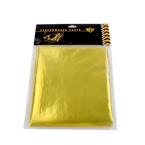 1メートル×1.2メートル 粘着式反射金色ヒートラップバリア 39インチ×47インチ VW用 PASSAT用 AUDI A4 B6用(Gold)