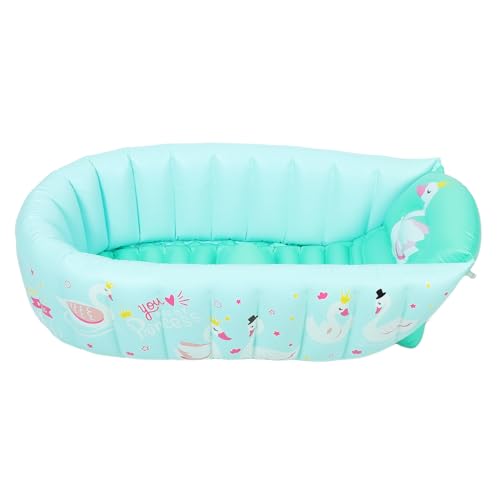 Bañera inflable para bebés y niños pequeños Angoily de PVC portátil para baño interior