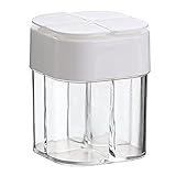 ▶Transparent & sichtbar: Das transparente Fachdesign zeigt Ihnen, wie viel Gewürz noch drin ist, was das Nachfüllen bequemer macht.