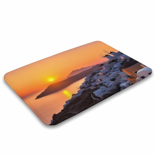 Tapis de salle de bain antidérapant absorbant velours corail douche baignoire - 5