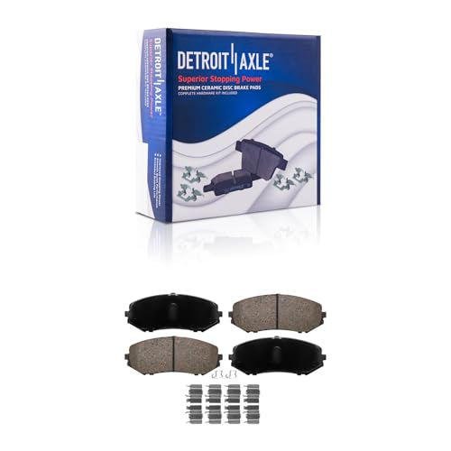 Image of Detroit Axle - Front Brake kit for 06-13 Suzuki Grand Vitara Brake Rotors Ceramic Brakes Pads 2006 2007 2008 2009 2010 2011 2012 2013 Replacement