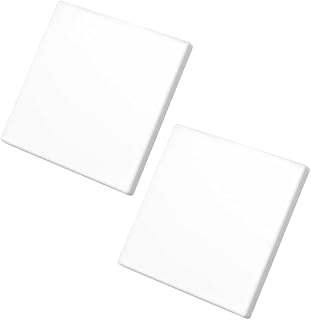 2 Stück Blindabdeckungen Unterputz, Selbstklebende Steckdosen Abdeckung, 86×86mm Weiß Kunststoff Steckdosenabdeckung, Elektrische Abdeckungen für ungenutzte Steckdosen oder Schalter