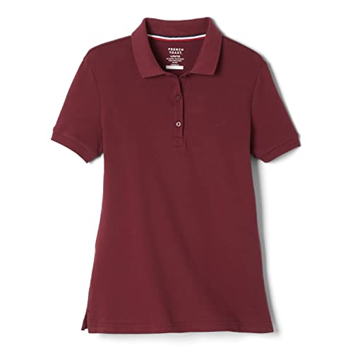 Image of French Toast Women's Juniors' Short Sleeve Stretch Pique Polo Shirt