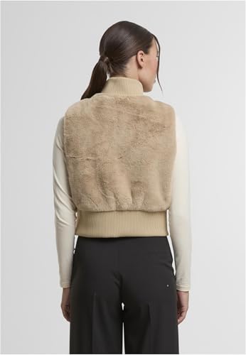Chaleco de pelo sintético mujer Urban Classics negro básico invierno cropped M 4