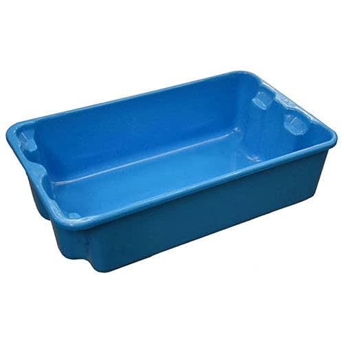 Molded Fiberglass Nest and Stack Tote 7802085268 177/8" x10"5/8" x 5" Blue, Lot