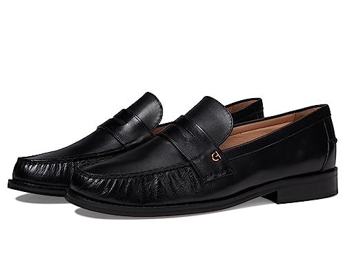 Cole Haan Cole Haan Womens Lux Pinch Penny Loafer, Black Leather, 5-B US