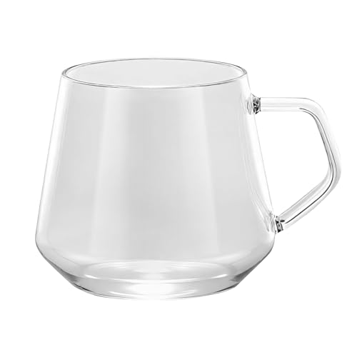 Taza de vidrio borosilicato 18 oz con asa antiquemaduras miniatura 2