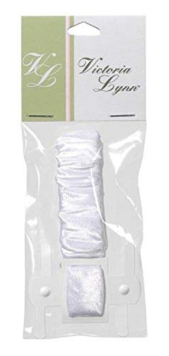 Darice VL58109, Satin Covered Wrist Kaber Clip, 1-Piece, Pearl