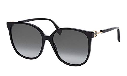 Fendi F IS FENDI FF 0412/S BLACK/GREY SHADED 58/17/145 women Sunglasses