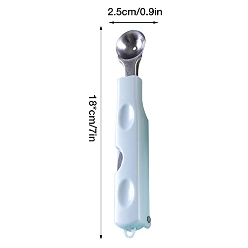 Melão, 3-em-1 Melon Baller Scoop, com colher colher melão colher frutas removedor sementes faca mela