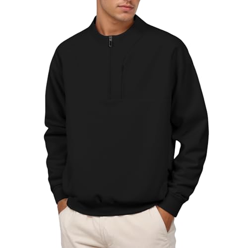 Pull homme hiver noir en tissu éponge premium au design classique d'art