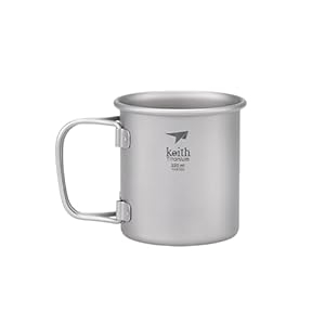 Keith Taza de Titanio de Doble Pared con Tapa Ti3200