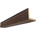 Ekena Millwork BMRW2C0060X080X288AE 2-Sided (L Riverwood Endurathane Faux Wood Ceiling Beam, 6"W x 8"H x 24