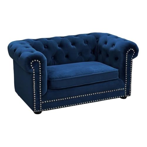 TOV Furniture TOV-P2035-N The Dachshund Collection Handmade Button Tufted Velvet