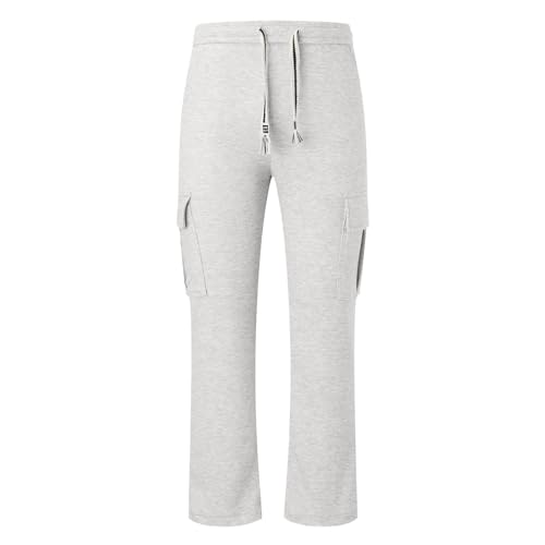 Pantalones de chándal para hombre holgados con varios bolsillos y cordón 6