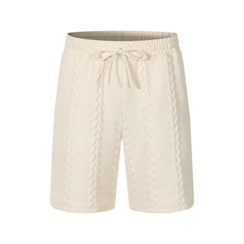 Bermuda hommes léger jacquard short de détente avec poches