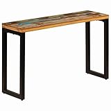 madera maciza reciclada vidaXL Mesa Consola Madera Maciza Reciclada Acero Mobiliario Decoración Hogar Mesas Comedor Muebles Escritorio Oficina Accesorios Articulos Casa