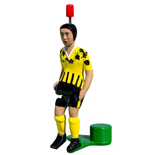 TIPP-KICK Top-Kicker Dortmund I Jugadores Originales para jóvenes y Mayores I Diviértase Jugando con Esta Figura de fútbol en Todos Nuestros futbolines I Accesorios I Camiseta Amarilla