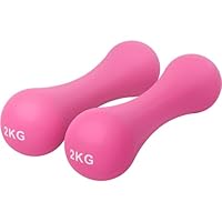 Core Balance Bone Dumbbells Pair Cast Iron Neoprene Coated Hand Weights