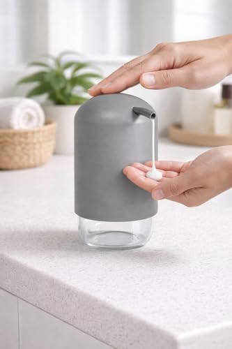 Image of SR Liquid Soap Dispenser | Refillable Pump Bottle for Hand Wash, Dish Wash, Shampoo, Conditioner, Shower Gel | Bathroom & Kitchen Use