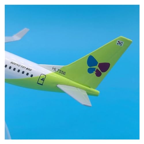 Modelo de avión B737 de metal fundido escala 1/400 para decorar vitrinas y oficinas 6