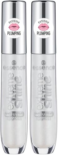 Extreme Shine Volume 101 Milky Way Glossy/Lucide pour les lèvres des femmes ESSENCE Applicateur (Lot de 2)