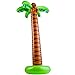 Bedwina Inflatable Palm Tree with Hand Pump - (Pack of 2) Large 5.5 Ft Blow Up Palm Tree Decorations for Luau or Hawaiian Party, Tropical Birthday Party Decorations
