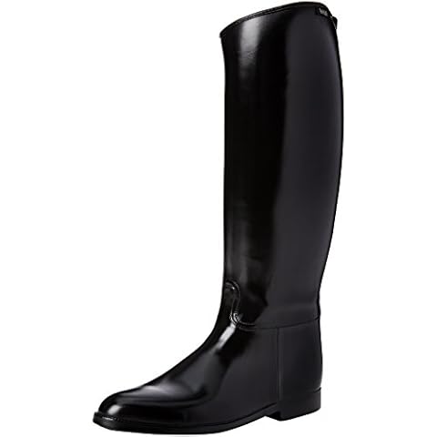 Botas de equitación HKM para hombre, negras con inserto elástico Cover