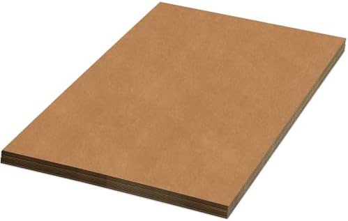 AVIDITI Corrugated Cardboard Sheets 24" x 60" (5 Pack) Large Card Board for Layer Separation Packaging Mailing Shipping Packing, and Protecting Products from Forklift Damage - 5 Pack