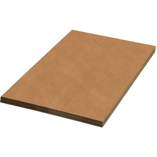 AVIDITI Corrugated Cardboard Sheets 24" x 60" (5 Pack) Large Card Board for Layer Separation Packaging Mailing Shipping Packing, and Protecting Products from Forklift Damage - 5 Pack