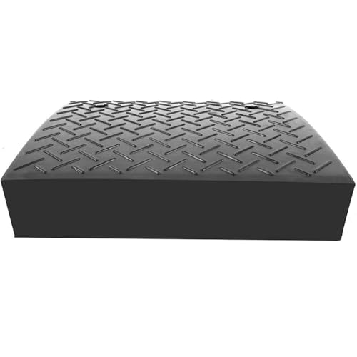 Rampa de goma para bordillo 50x32x11 cm resistente miniatura 3