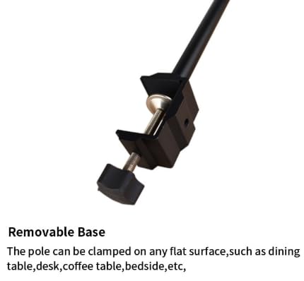 Table IV Pole, Telescopic Desktop IV Stand with 4 Bag Holders, Portable Frosted Pipe Extension Infusion Pole with Storage Hook for Home Hospital Clinic Use