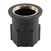 Durlo 1 Stück 32 mm Wasserhahnmutter mit festem Sitz, Kunststoff-Befestigungsmutter, Wasserhahnbefestigung, feste Wasserhahnbaugruppe für die Küche, schwarz