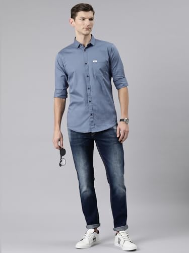 Image of Majestic Man Men Classic Slim Fit Pure Cotton Casual Shirt