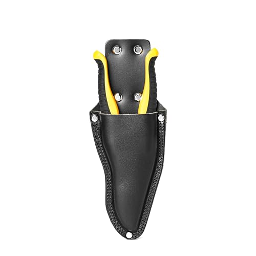 Garden Pruner Sheath Pruner Tool Holster Premium Genuine Leather Pruner Holster Protective Case for Garden Pruning Snips and Clippers