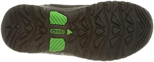KEEN Little Kid's Targhee Low Height Waterproof Hiking Shoe, Steel Grey/Irish Green, 9 LK (Little Kid) US | Image 3