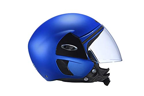 Image of STUDDS EPS CUB Open Face Helmet (Flame Blue, M)