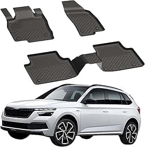 Sahler Floor Mats fits Skoda Kamiq 2018-2026 | Custom Fit Floor Liner for Cars | Premium Quality Car Mats Black | Odorless All Weather Waterproof Durable 4.5D Liner