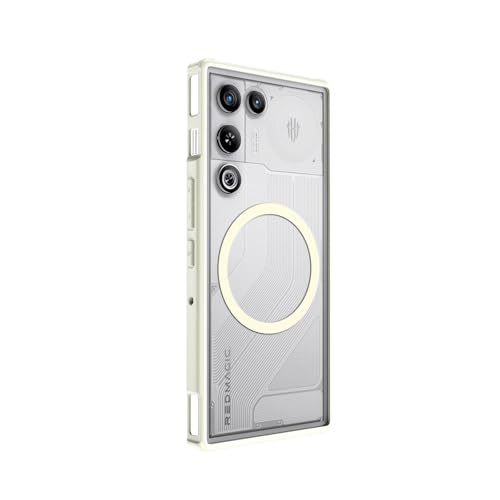 Summitxc �X�}�z�P�[�X RedMagic 11Air �p�̃P�[�X ��TPU&PC�f�� ���C�[�d �[�d�Ή� �l�C �w�ʃJ�o�[ �ϏՌ� �J�o�[ CASE [az-nx2291][�z���C�g]