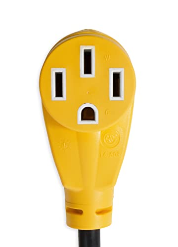 Image of Camco PowerGrip Camper /RV Dogbone Electrical Adapter | Features 30-Amp Male (NEMA TT-30P) and 50-Amp Female (NEMA 14-50R) Ends | Rated for 125V /3750W (21051)