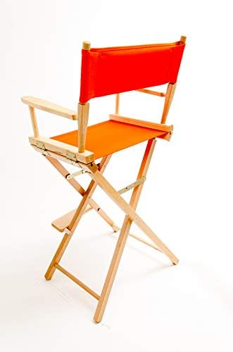 Gold Medal Bar-Height (30") Director's Chair, Natural Finish