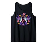 Hummingbird Colorful Flowers Bird Lover Apparel
