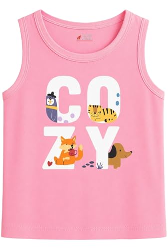 Image of Lush Plush Baby Boys & Baby Girl Relaxed Fit Colour Printed Cotton Vest | Ganji | Banian | Baniyan | Kids Sando for Infant Newborn Toddler