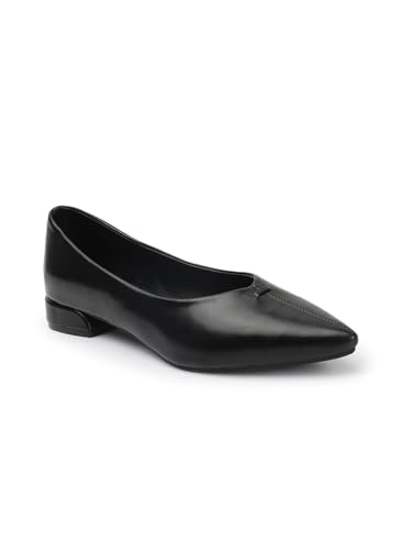 Image of Carlton London Women Comfortable Slipon Pump Shoes with Block Heels, Pointed Toe for Casual and Formal wear
